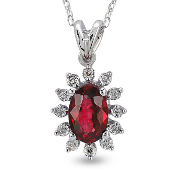 Harem Altın 0.62 Ct Pırlanta Yakut Kolye RTKL1