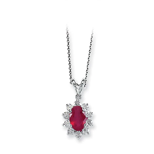 Harem Altın 1.32 Ct Pırlanta Yakut Kolye RTKL20
