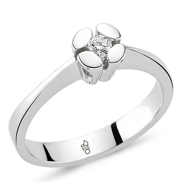 Romeo Pırlanta 0.07 Ct Tektaş Yüzük RM-10041