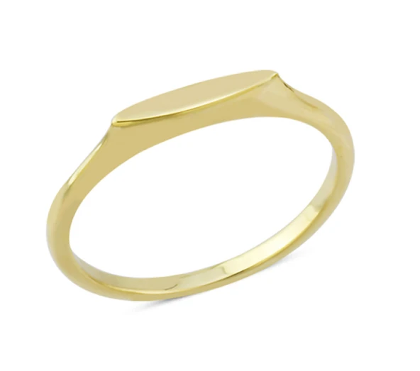 14 Ayar Altın Yan Markiz Yüzük YZK181 ürün görseli