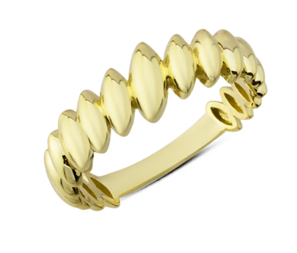 14 Ayar Altın Mekik Yüzük YZK224 ürün görseli