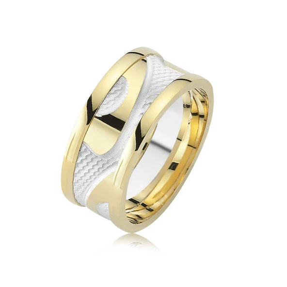 Gümüş Taşsız Çift Erkek Alyans ürün görseli