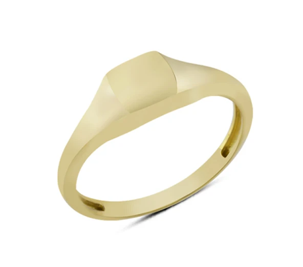 14 Ayar Altın Taşsız Kare Yüzük YZK287 ürün görseli