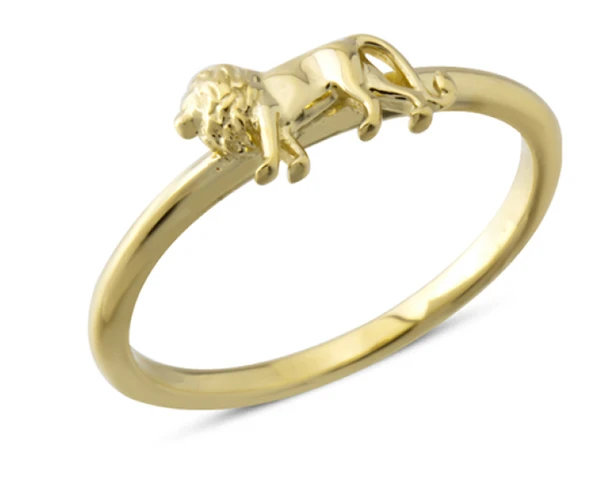 14 Ayar Altın Aslan Yüzük YZK406 ürün görseli