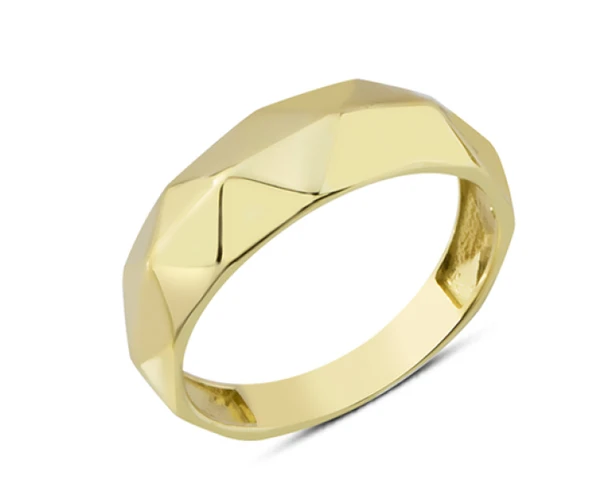 14 Ayar Altın Piramit Yüzük YZK245 ürün görseli