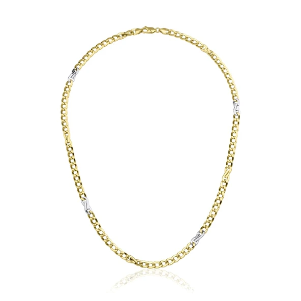 Gurmet Yassı Fiyonk Zincir Kolye ZKU056 ürün görseli