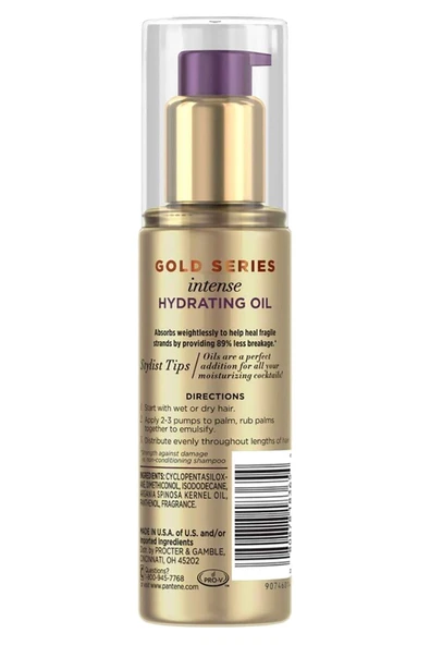 Pantene Gold Series Nemlendirici Saç Bakım Yağı 95ML - 2