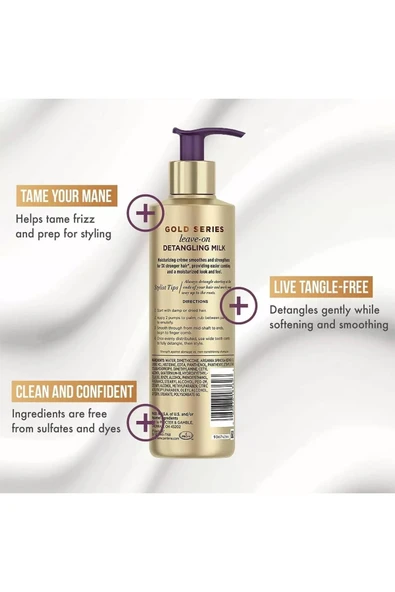 Pantene Gold Series Dolaşık Saç Açıcı Durulanmayan Saç Bakım Sütü 225ML - 2