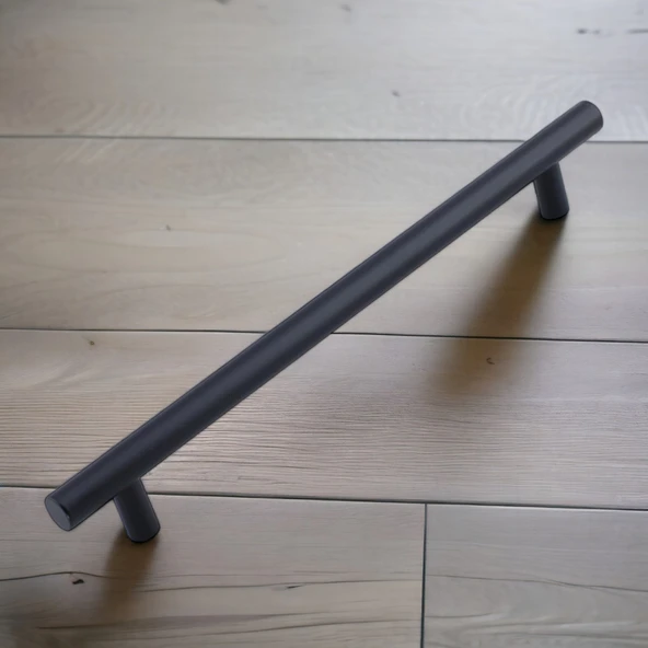 Çubuk Siyah Metal Kulp 256 mm 25.6 Cm Mobilya Mutfak Çekmece Dolap Dolabı Kulpu Kulbu Kulpları - 7