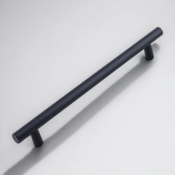 Çubuk Siyah Metal Kulp 256 mm 25.6 Cm Mobilya Mutfak Çekmece Dolap Dolabı Kulpu Kulbu Kulpları - 9