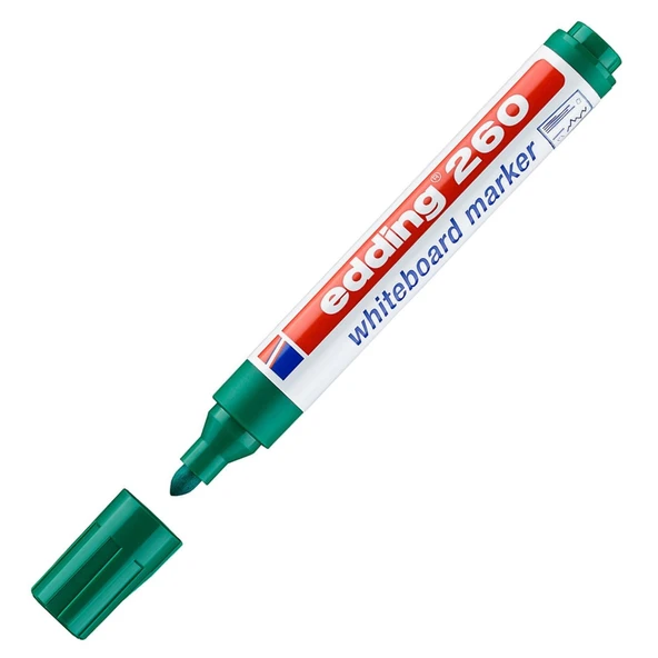Edding 260 Beyaz Yazı Tahtası Kalemi 4 Renk+ Tahta Silgisi 1 Adet - Resim 5