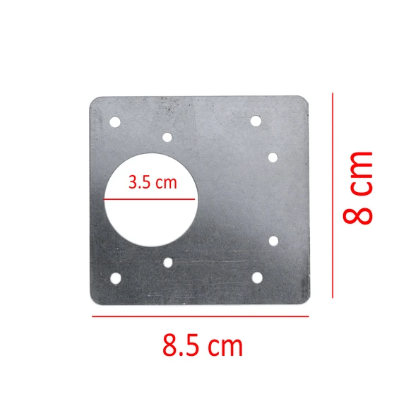 Mobilya Dolap Kapak Taş Menteşe Tamir Sacı Pratik Onarım Kiti Yuva Saçı Tablası 8x8.5 cm 8 Adet - Resim 3