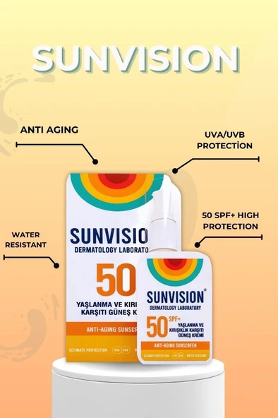 Sunvision YAŞLANMA VE KIRIŞIKLIK KARŞITI GÜNEŞ KREMİ 50ml - 2