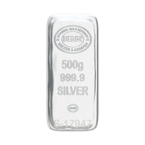Harem Altın 500 Gram Gümüş Külçe