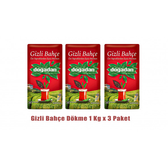 Doğadan Gizli Bahçe Dökme 1kg x 3 Adet