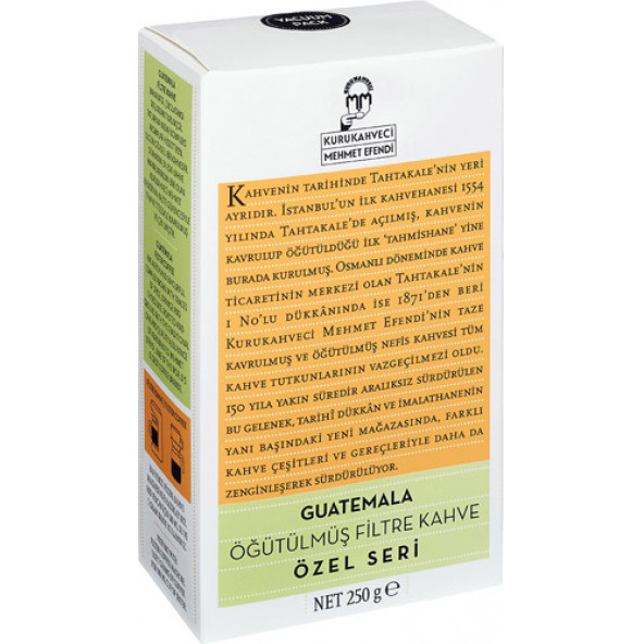 Kurukahveci Mehmet Efendi Guatemala Filtre Kahve 250 g x 3 Adet