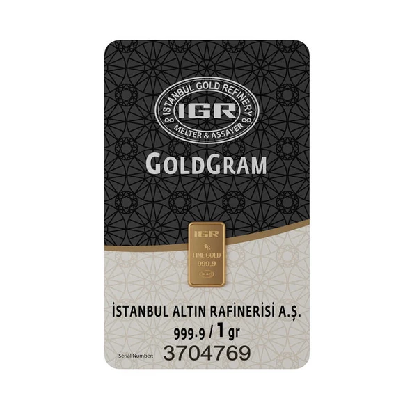 1 gr 999.9 IAR Gram Külçe Altın