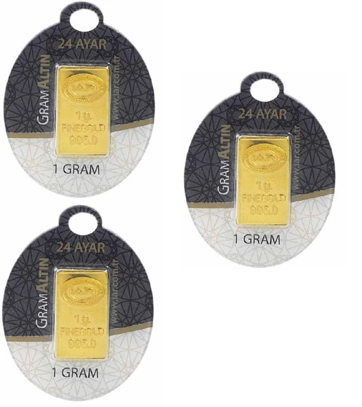 3 gr 24 Ayar İAR Külçe Altın