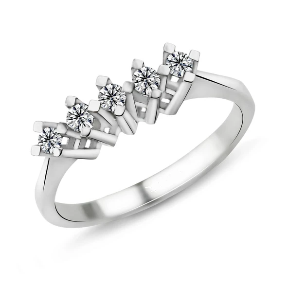 0.21 Karat G Renk Beştaş Pırlanta Yüzük PB561 ürün görseli