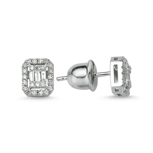 Harem Altın 0.32 Carat F Renk Pırlanta Küpe KPB9