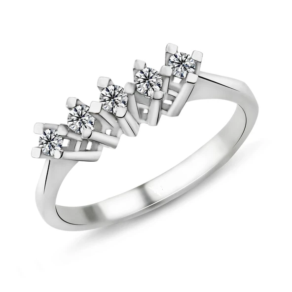 Harem Altın 0.25 Carat F Color Beştaş Pırlanta Yüzük PB579