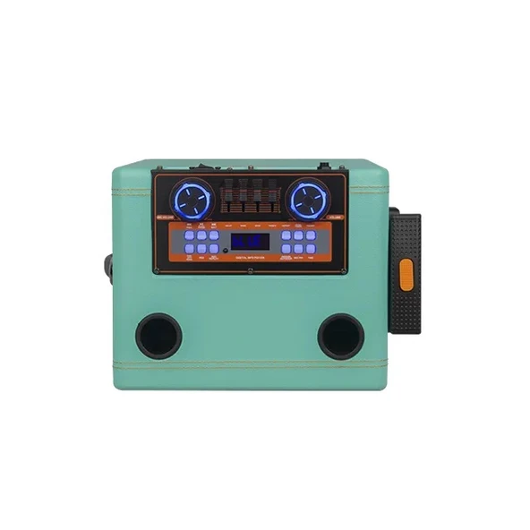 LİGE 8 Valiz Boy Tekerlekli Tutacaklı Karaoke Mikrofonlı Bluetooht Hoparlör - 4