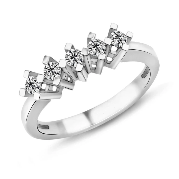 0.31 Karat D Renk Beştaş Pırlanta Yüzük PB585 ürün görseli