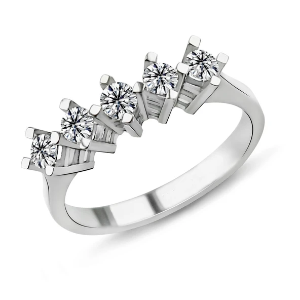 0.52 Karat E Renk Beştaş Pırlanta Yüzük PB522 ürün görseli