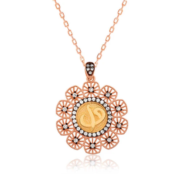 Gümüş Elif Vav Bayan Kolye ürün görseli