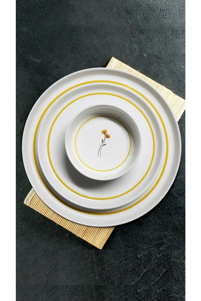 Güral Porselen Iris 18 Parça Yemek Ve Sunum Seti - 5