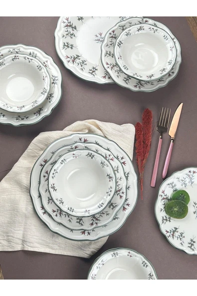 Porser Terra Yemek Takımı 6 Kişilik 24 Parça FLY24YKPRS1057 - 2