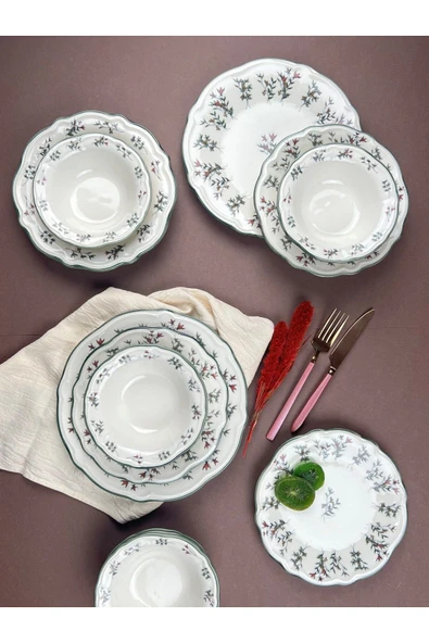 Porser Terra Yemek Takımı 6 Kişilik 24 Parça FLY24YKPRS1057 - 3