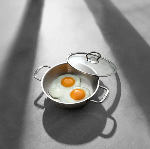 Nehir Silver 6 Parça Paslanmaz Çelik Sahan Seti (16-18-20 CM) - Resim 3