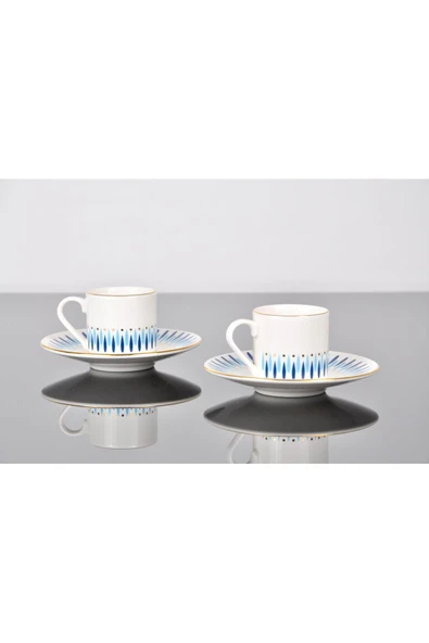 Porser Palm Kahve Fincan Takımı 2 Kişilik 4 Parça - 4