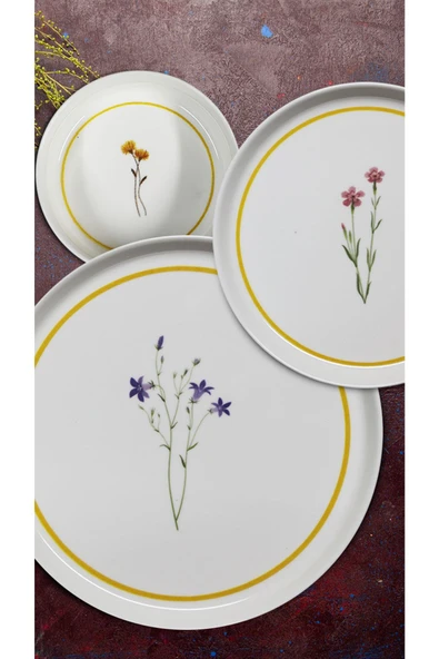 Güral Porselen Iris 18 Parça Yemek Ve Sunum Seti - 6