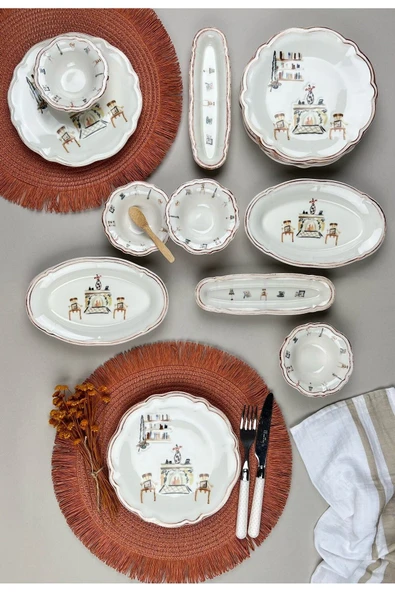 Porser Fulya Faylinn Kahvaltı Takımı 6 Kişilik 14 Parça FLY14KAHPRS1059 - 2