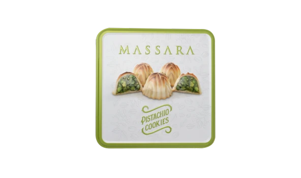 Massara Fıstıklı Kurabiye Metal Ambalaj 320 gr - 2