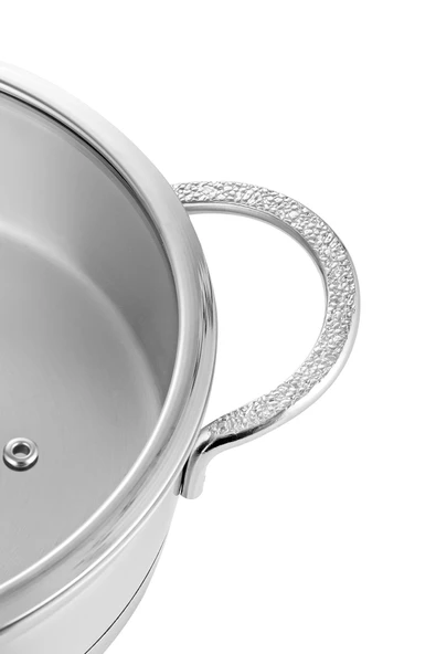 Nehir Silver Mat Trend 26 cm Sığ Tencere - 2