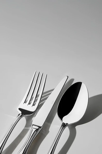 Nehir Lalezar Sade 6 Kişilik 36 Parça Çatal Kaşık Bıçak Takımı - 2