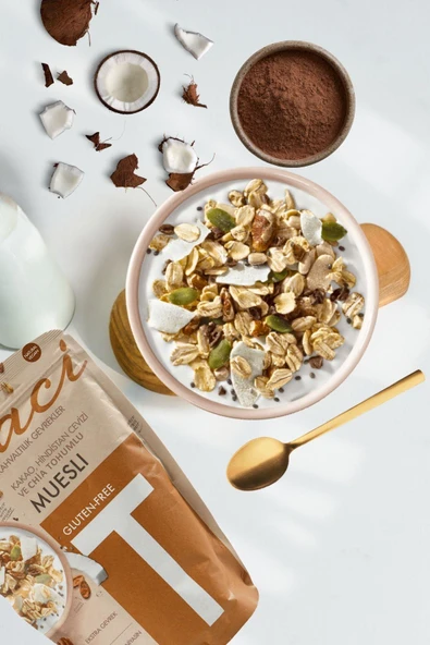 Graci Kakao, Hindistan Cevizi ve Chia Tohumlu Kahvaltılık Gevrek 400 gr - 3