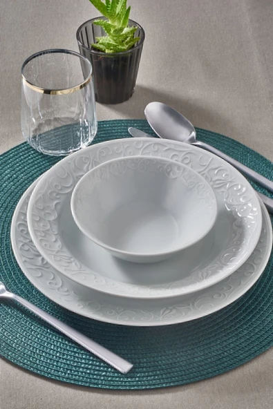 Güral Porselen Bahar Dalı 18 Parça 6 Kişilik Yemek Takımı - 3