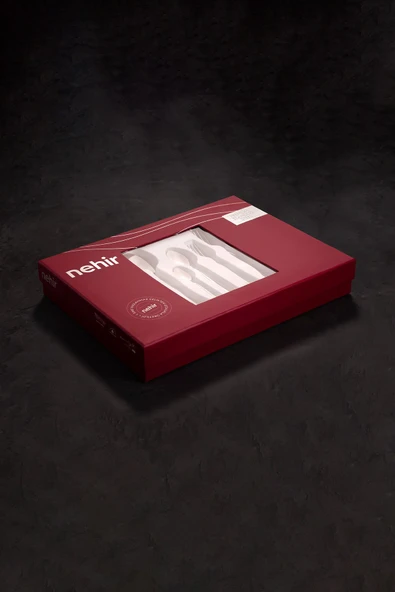 Nehir Lalezar Altın Sade 6 Kişilik 36 Parça Çatal Kaşık Bıçak Takımı - 7