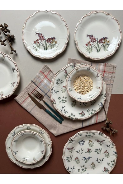 Porser Amber Yemek Takımı 6 Kişilik 24 Parça FLY24YKPRS1056 - 6