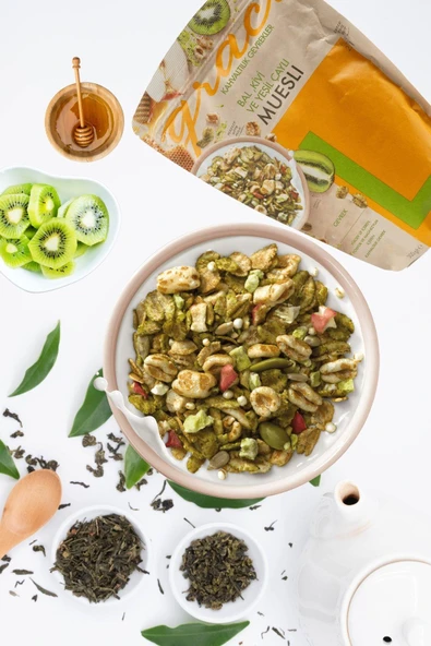 Graci Bal, Kivi ve Yeşil Çaylı Kahvaltılık Gevrek 300 gr - 3