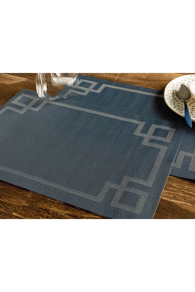 English Home Carline Pvc 4'lü Amerikan Servis 30x45 Cm Lacivert - 2