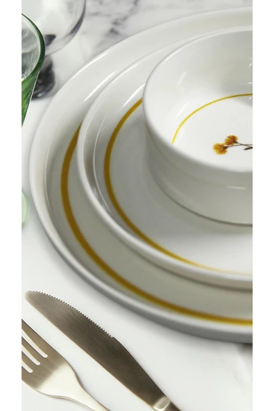 Güral Porselen Iris 18 Parça Yemek Ve Sunum Seti - 4