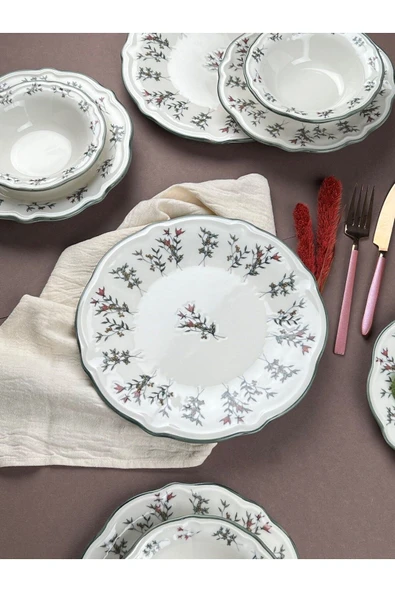 Porser Terra Yemek Takımı 6 Kişilik 24 Parça FLY24YKPRS1057 - 5