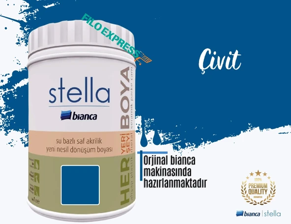 BİANCA STELLA SU BAZLI SAF AKRİLİK BOYA 1 LİTRE ÇİVİT