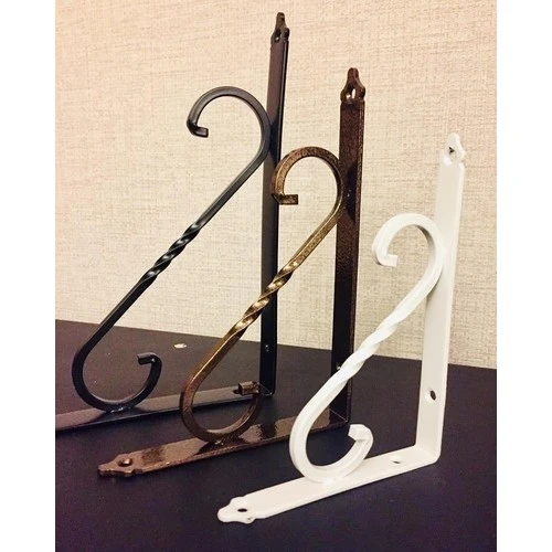 Ersa Ferforje Dekoratif Raf Altı Raf Ayağı Beyaz 155 x 230 mm - 2