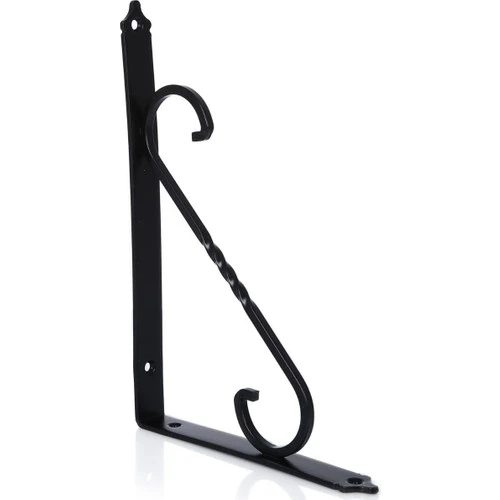 Ersa Ferforje Dekoratif Raf Altı Raf Ayağı Siyah 135 x 190 mm